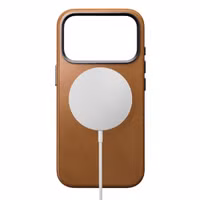 Nomad Coque arrière Traditional Leather avec MagSafe Apple iPhone 17 Pro - English Tan