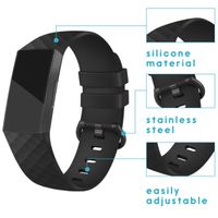 imoshion Bracelet silicone le Fitbit Charge 3 / 4 - Noir