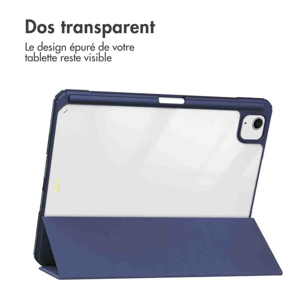imoshion Coque tablette rigide Trifold Apple iPad Air 13 pouces (2026) M4 / (2025) M3 / (2024) M2 - Bleu foncé