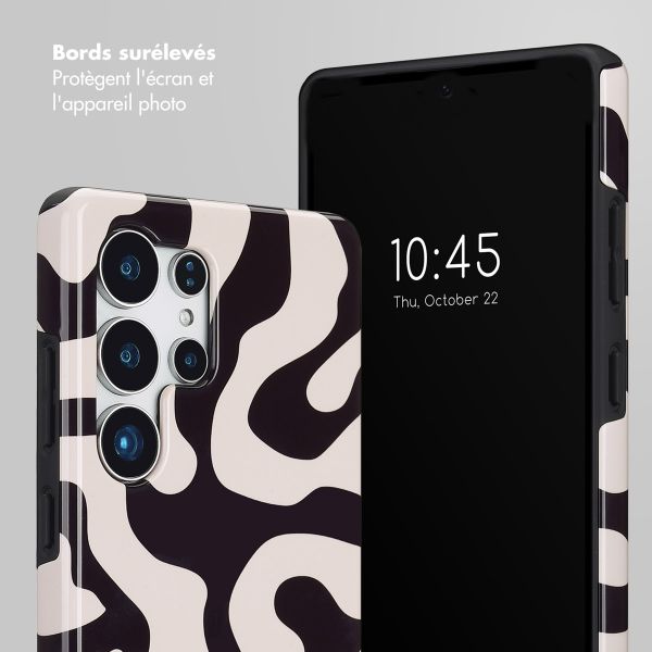 Selencia Coque arrière Vivid Samsung Galaxy S25 Ultra - Art Wave Black