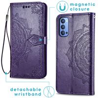 imoshion Etui de téléphone portefeuille Mandala Oppo Reno4 5G - Violet