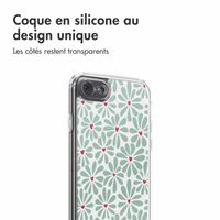 imoshion Coque Design Apple iPhone SE (2022 / 2020) / 8 / 7 - Bloom Love Sage Green