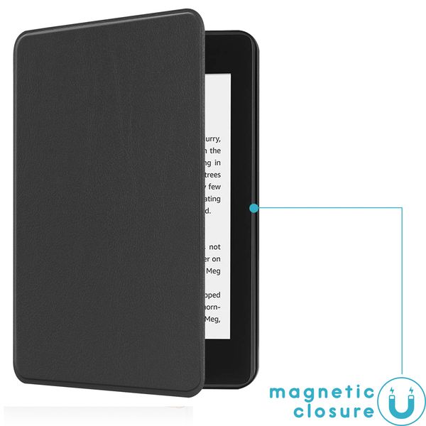 imoshion Étui de liseuse portefeuille Slim Hard Amazon Kindle Paperwhite (2018) - Noir