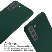 imoshion Coque en silicone avec cordon Samsung Galaxy S21 FE - Vert foncé