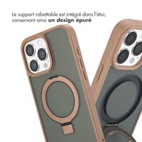 Accezz Coque Ring Stand avec MagSafe iPhone 16 Pro Max - Brown