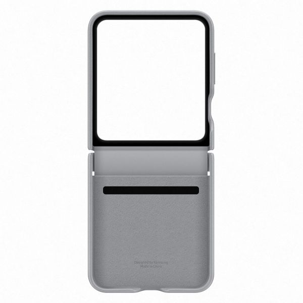 Samsung Original Coque KindSuit en Cuir Végan Samsung Galaxy Z Flip 6 / Flip 7 FE - Gray