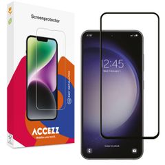 Accezz Protection d'écran en verre trempé Full Cover Samsung Galaxy A54 (5G) / S23 FE