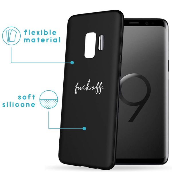 imoshion Coque Design Samsung Galaxy S9 - Fuck Off - Noir