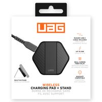 UAG Station de charge sans fil avec support - Compatible avec MagSafe et Qi2 - 15 watts - Noir / Carbone