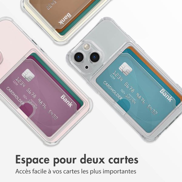 imoshion Coque silicone avec porte-cartes iPhone 13 Mini - Transparent