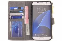 Porte-monnaie de luxe Samsung Galaxy S7 Edge - Gris