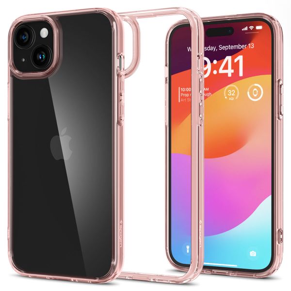 Spigen Coque Ultra Hybrid iPhone 15 - Rose Crystal