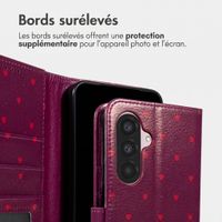 imoshion Étui de télephone portefeuille Design Samsung Galaxy A36 - Crush Check Coral Dust