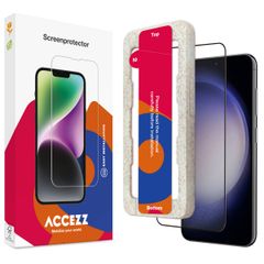 Accezz Protection d'écran en verre trempé avec applicateur Samsung Galaxy S22 / S23