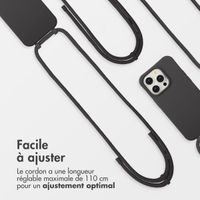 imoshion Coque arrière Color avec cordon amovible et MagSafe Apple iPhone 14 Pro - Black Coffee