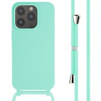 imoshion Coque en silicone avec cordon Apple iPhone 15 Pro - Vert menthe