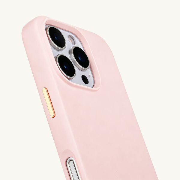 Selencia Coque arrière Rivièra avec MagSafe avec crochets amovibles Apple iPhone 16 Pro - Sorbet Pink