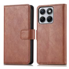 imoshion Étui de télephone portefeuille de luxe Motorola Edge 70 Fusion - Marron