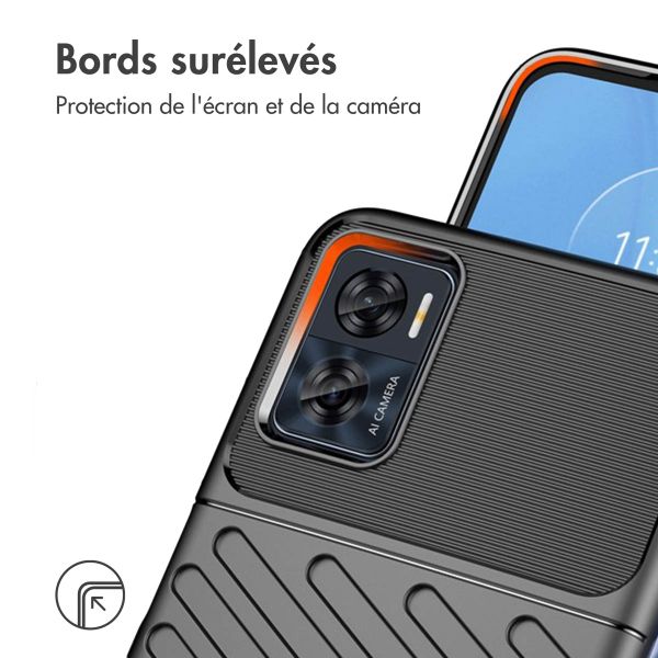 imoshion Coque arrière Thunder Motorola Moto E22 - Noir