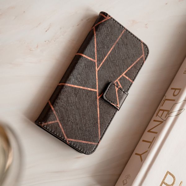 imoshion Design Softcase Bookcase Samsung Galaxy S21 Plus - Black Graphic