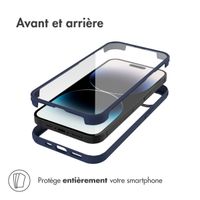 Accezz Coque de protection intégrale à 360° Apple iPhone 14 Pro Max - Bleu