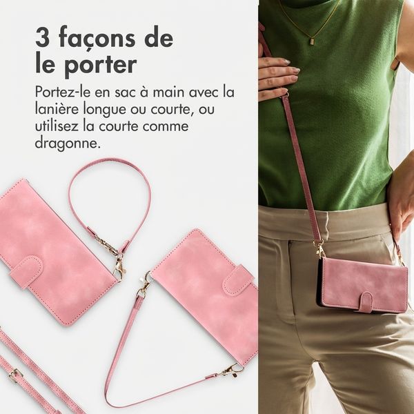 imoshion Etui de télephone portefeuille avec cordon Apple iPhone 17e / 16e - Rose