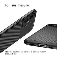 imoshion Coque silicone Carbon iPhone 12 Mini - Noir