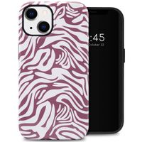 Selencia Coque arrière Vivid Tough iPhone 14 - Trippy Swirl Dark Rose