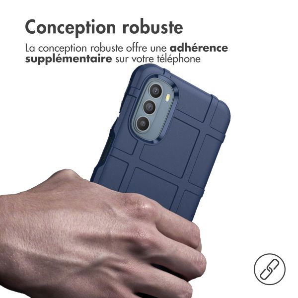 imoshion Coque Rugged Shield Motorola Moto G31 / G41 - Bleu foncé