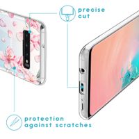 imoshion Coque Design Samsung Galaxy S10 - Fleur - Rose