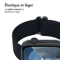 imoshion Bracelet tissé en nylon Apple Watch Series 1 á 9 / SE (38/40/41 mm) | Series 10 / 11 (42 mm) - Gris foncé
