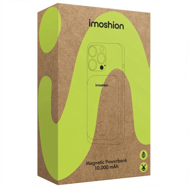 imoshion Batterie externe MagSafe - 10.000 mAh - Batterie externe sans fil - Rose vif