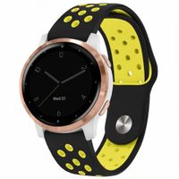 imoshion Bracelet sport en silicone  - Connexion universelle 18 mm - Black & Yellow