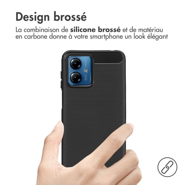 imoshion Coque Brushed Motorola Moto G14 - Noir