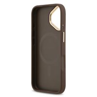 Guess Coque MagSafe Classic avec logo 4G Apple iPhone 17 - Marron