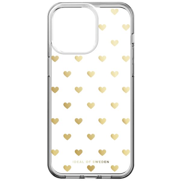 iDeal of Sweden Coque Clear iPhone 15 Pro Max - Golden Hearts