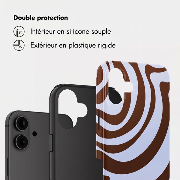 Selencia Coque arrière Vivid Apple iPhone 16 - Dream Swirl Chocolate