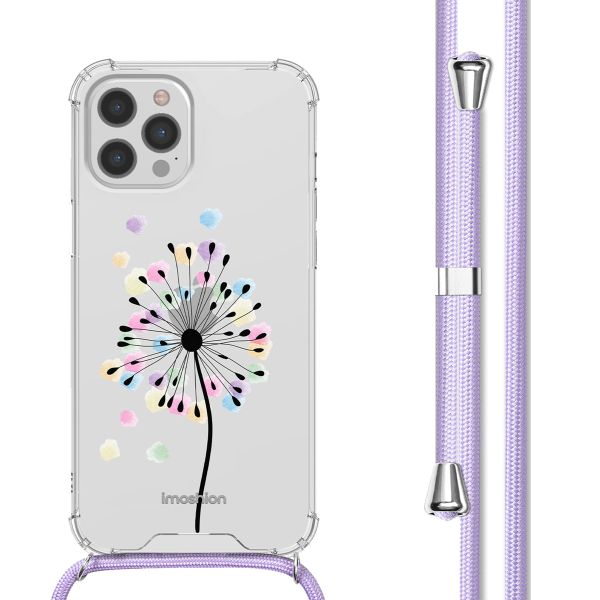 imoshion Coque Design avec cordon iPhone 12 (Pro) - Sandstone Dandelion