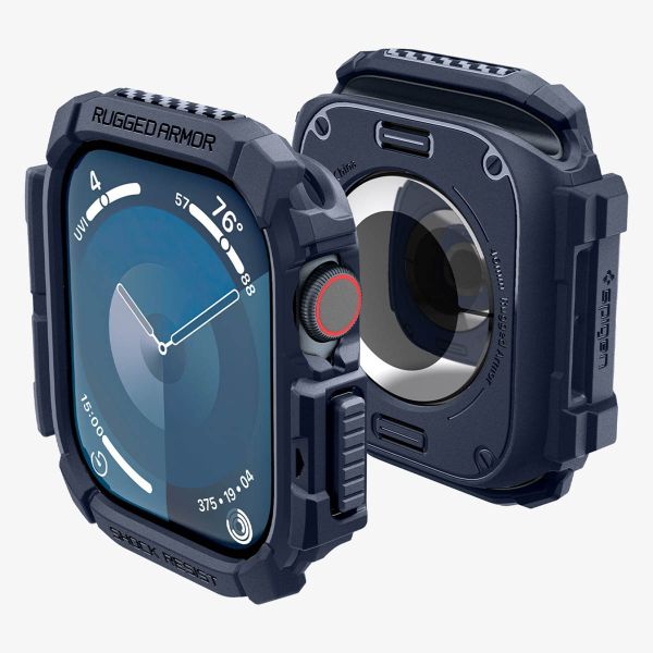 Spigen Coque Rugged Armor™ Apple Watch Series 10 / 11 - 46 mm - Bleu Marine