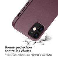 Accezz Coque arrière en cuir avec MagSafe iPhone 12 (Pro) - Heath Purple