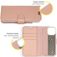 Accezz Étui de télephone Wallet Apple iPhone 14 Pro Max - Rose Doré
