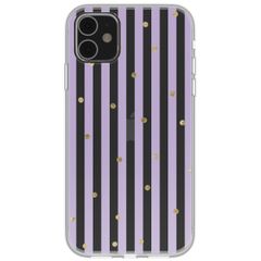 imoshion Coque design pour iPhone 11 - Sparkle Lines Lavender