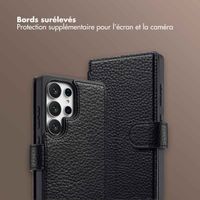 Selencia Étui Riva avec MagSafe et cordon de téléphone Samsung Galaxy S25 Ultra - Noir