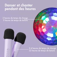 imoshion Sing & Shine Karaoke Set - Enceinte et 2 micros - Lavender Lilac