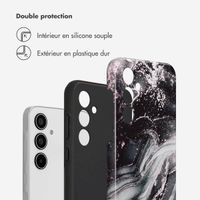Selencia Coque arrière Vivid Samsung Galaxy A35 - Chic Marble Black
