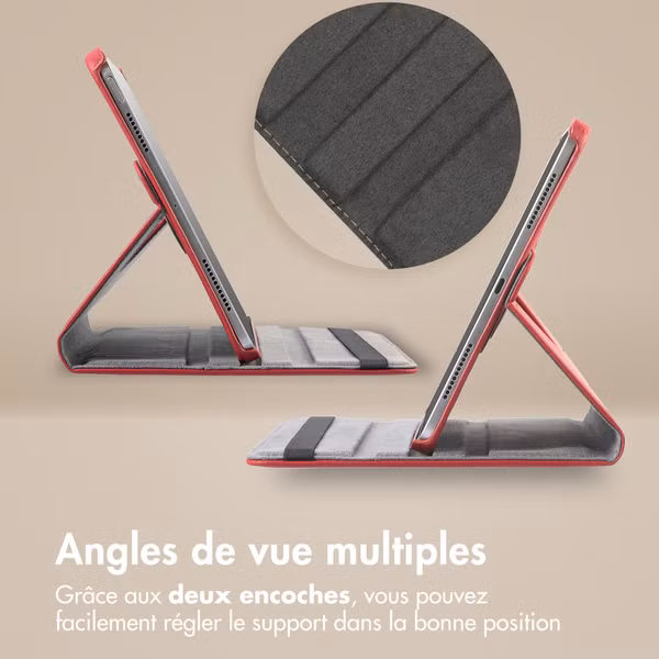 imoshion Coque tablette rotatif à 360° Samsung Galaxy Tab A11 Plus - Rouge