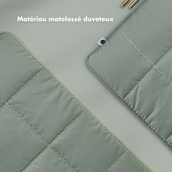 Selencia Pochette ordinateur Puffy 13-14 pouces - Sage Green