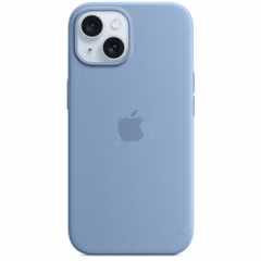 Apple Coque en silicone MagSafe Apple iPhone 15 - Winter Blue