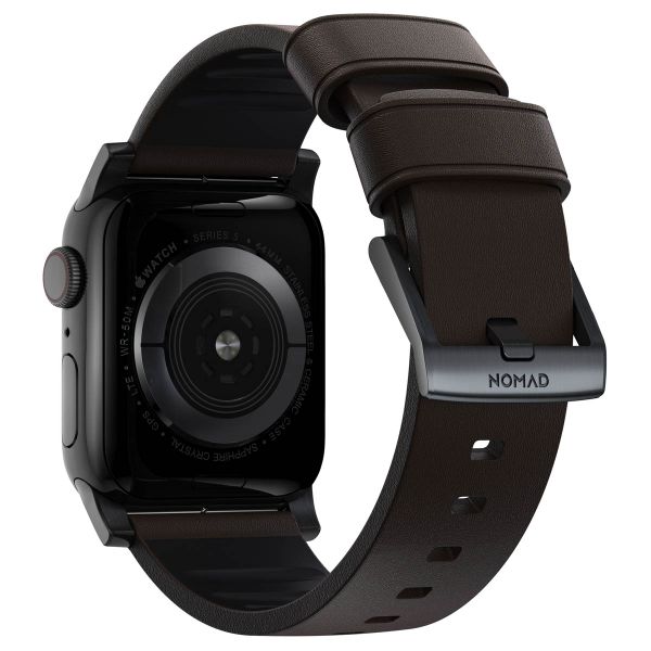 Nomad Bracelet Active Pro Apple Watch Series 1 á 10 / SE / Ultra (2) (44/45/46/49 mm) - Marron/Noir