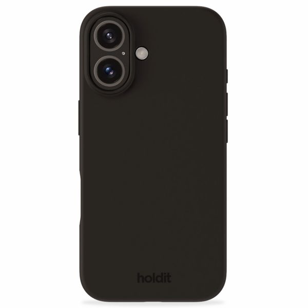 Holdit Coque Silicone iPhone 16 - Black